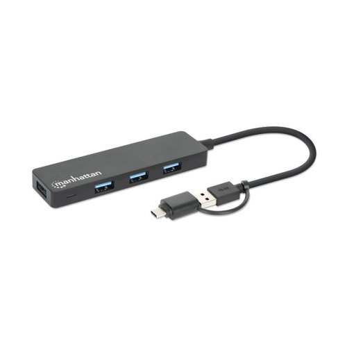Manhattan 4-Port USB 3.0 Type-C/Type-A Combo Hub Cene