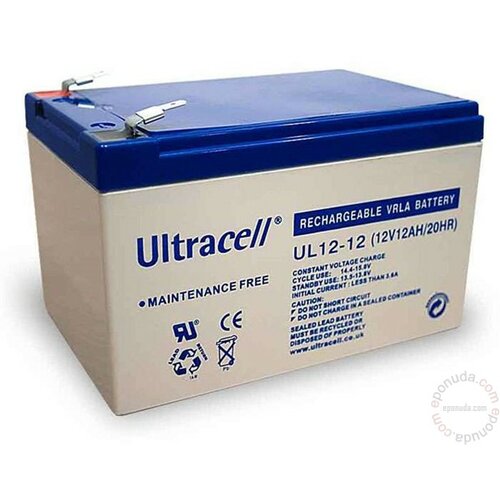 Ultracell 12V 12Ah akumulator baterija Slike
