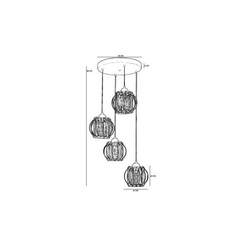 Opviq luster 2608654, Crni Slike