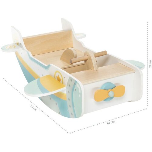 Zopa drvena njihalica Avion montessori Slike