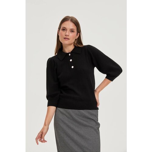 Marisse WOMEN&amp;#039;S SWEATER Z-SW-4811 BLACK Slike