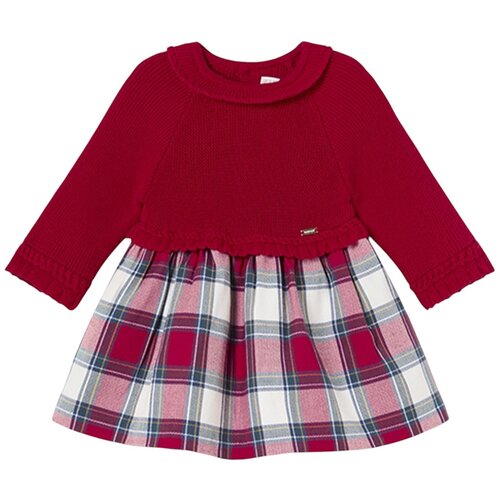 Mayoral otroška oblekica z dolgimi rokavi cardigan red Cene