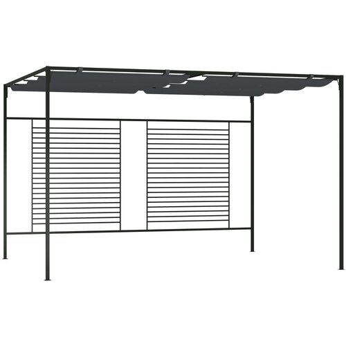  Sjenica s pomičnim krovom 4 x 3 x 2,3 m antracit 180 g/m&sup2; Cijene