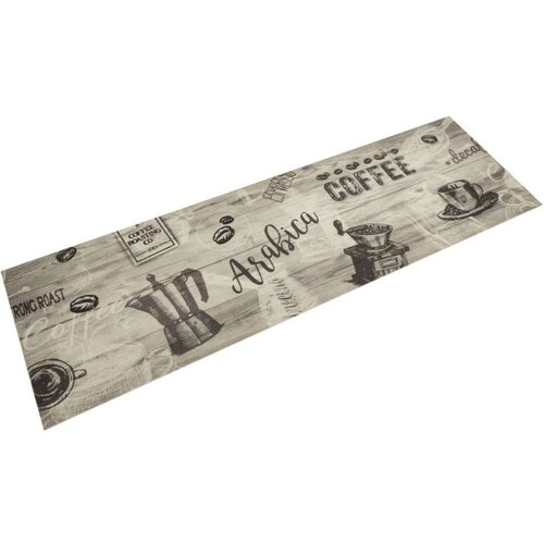  Kuhinjska preproga pralna kavna tematika siva 45x150 cm žamet Cene