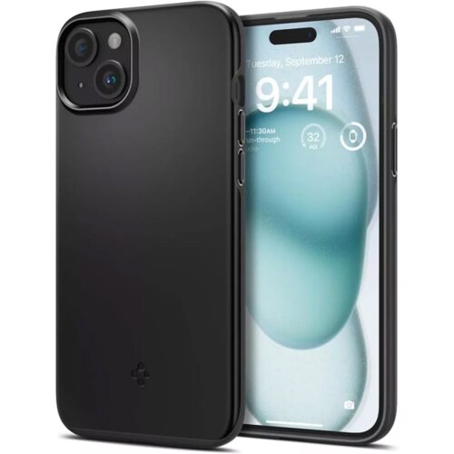 Spigen Zaščitna torbica za iPhone 15 Thin Fit, črna, (21522462) Cene
