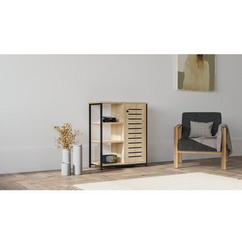 Woody Fashion Ihlamur - Sapphire SapphireBlack Bookshelf Slike
