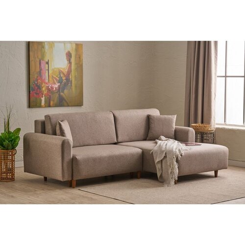 Atelier Del Sofa Mane Right ugaona garnitura na razvlačenje 246 &amp;times; 160 cm, braon Slike