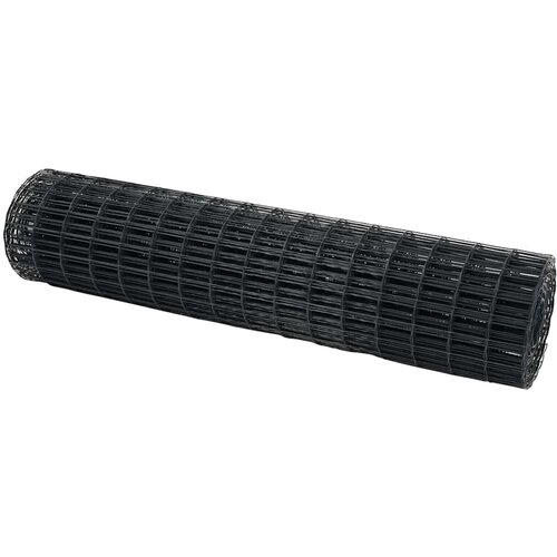 vidaXL Evropska ograja Siva 1 x 10 m PVC prevlečen železo, (5000094792) Cene