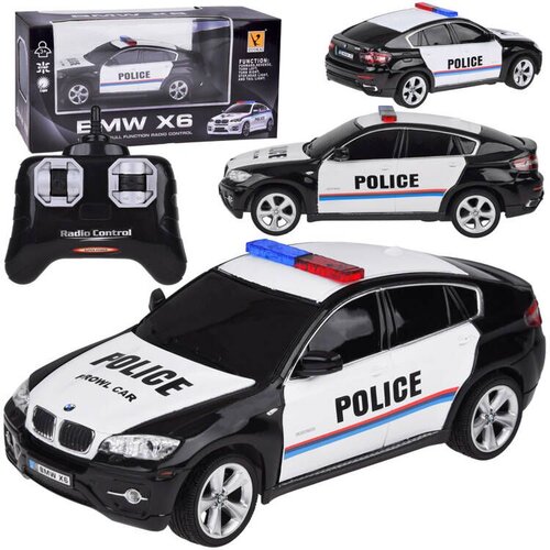 BMW X6 policija na daljinski crni Slike