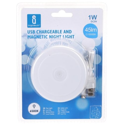 Aigostar LED prigu&amp;scaron;iva prenosna noćna svetiljka LED/1W/5V 6500K+ USB Slike