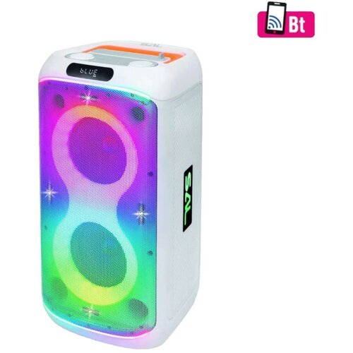 Sal Zvučnik bežični sa mikrofonom, Bluetooth, LED efekti, 60W - PAR216WH Cijene