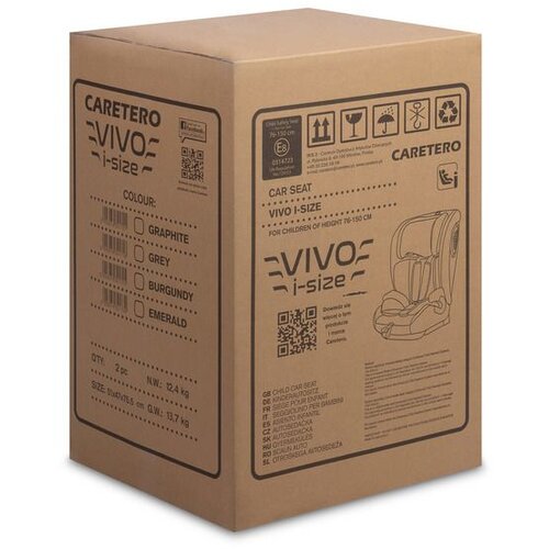 CARETERO Autosjedalica vivo i-size graphite (76-150) Slike
