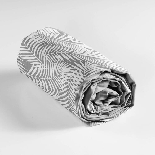 Douceur d int&amp;eacute;rieur Bela/siva napenjalna bombažna rjuha 160x200 cm Botania &amp;ndash; Slike