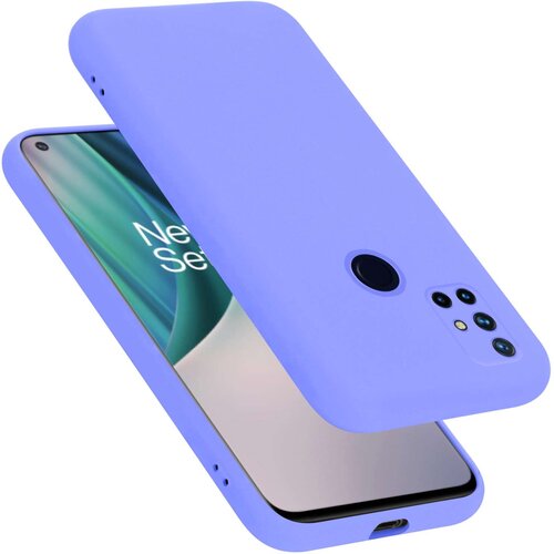 Cadorabo Ohi&scaron;je je združljivo z OnePlus Nord N10 5G in tekoča svetlo vijolična - Za&scaron;čitni ovitek iz prožnega silikona TPU, (20859959) Cene
