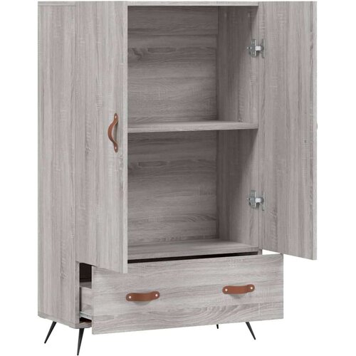 VidaXL Visoka komoda siva boja hrasta 69 5x31x115 cm konstruirano drvo Slike