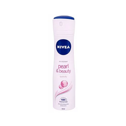 Nivea Pearl & Beauty 48h antiperspirant v spreju za občutljivo kožo 150 ml za ženske