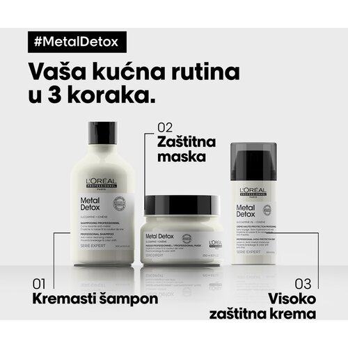 L&amp;acute;Or&amp;eacute;al Paris L&amp;rsquo;Or&amp;eacute;al Professionnel Serie Expert Metal Detox za&amp;scaron;titna krema 100ml Slike