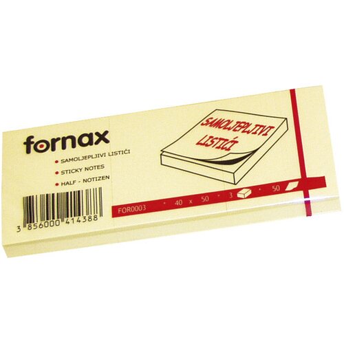 Blok samoljepljiv 40x50mm 3x100L Fornax žuti Cene