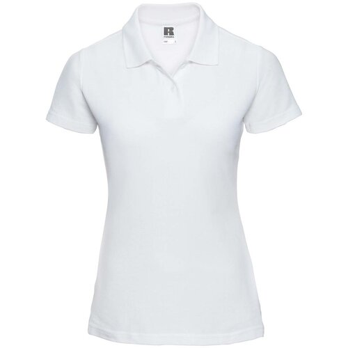 RUSSELL White Polycotton Polo Women's T-Shirt Slike