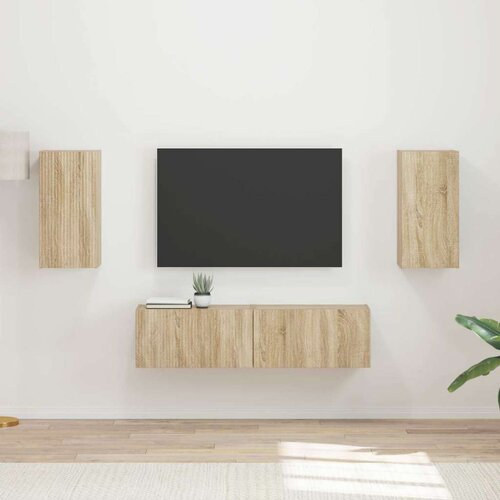  Komplet TV omaric 4 pcs Sonoma hrast Konstruiran les, (5000132675) Cene