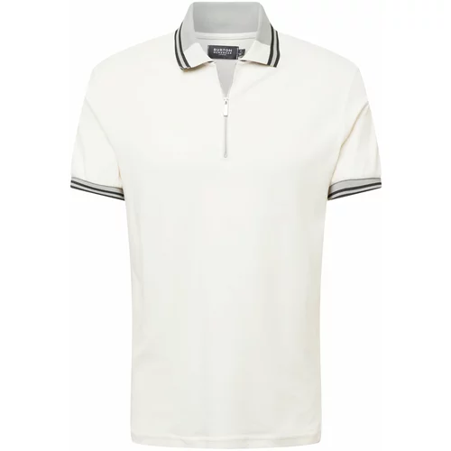Burton Menswear London Majica ecru/prljavo bijela / siva / crna