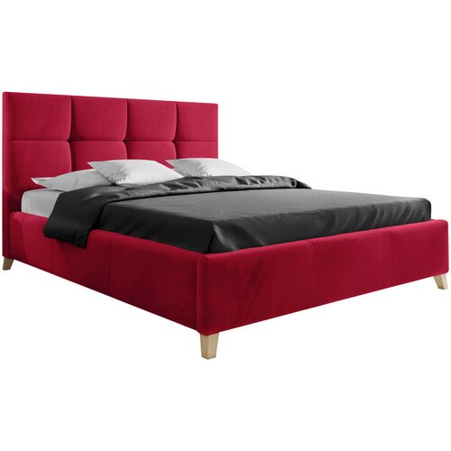 CARRYHOME OBLAZINJENA POSTELJA 180 cm x 220 cm , tekstil rdeča Cene