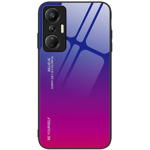 INORCO Za Infinix Hot 20S 4G protipra&amp;scaron;no gradientno kaljeno steklo hrbtne lupine PC + TPU telefonska torbica, (22036885) Slike