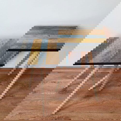 Hanah home 2Shp2 - brown browngreycamelblue nesting table (2 pieces) Cene