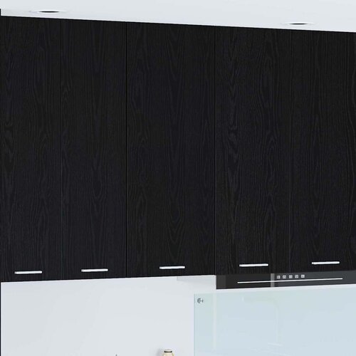 Viseći ormarić Crni hrast 40 x 31 x 100 cm Konstruirano drvo Slike
