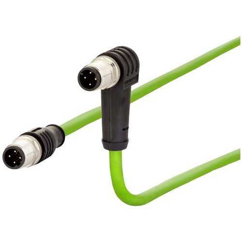 Metz Connect 142M1D19100 M12 omrežni kabel CAT5e SF/FTP 10 m zelena PUR plašč, kislinsko odporen, odporen na ozon, UV odporen, primeren za verigo za s, (20532929) Cene