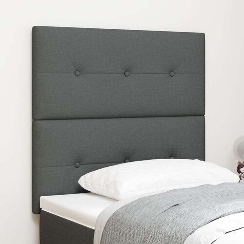  Headboard S Prikupnim Gumbom Temno SIVA 90 cm Tkanina, (22052612) Cene