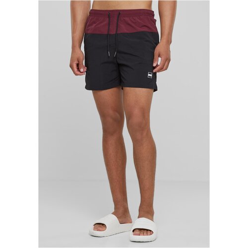 UC Men Block Swim Shorts cherry/black Cene