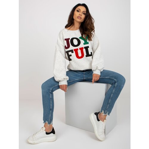 My Red Lips Sweatshirt-EM-BL-617-5.00X-light gray Slike