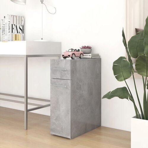 VidaXL Ormarić za lijekove siva boja betona 20x45,5x60 cm od iverice Slike