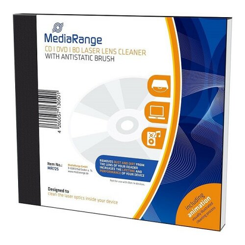 Mediarange CD/DVD/BLU ray laser lens cleaner /MR725 ( 66LS/Z ) Cene