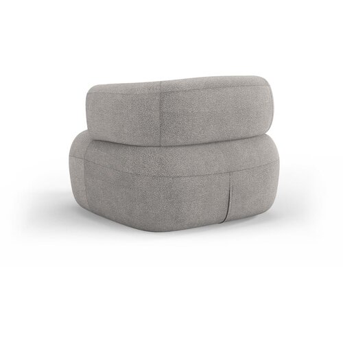 Micadoni Home Svijetlo siva fotelja od boucl&amp;eacute; tkanine Jenny &amp;ndash; Slike