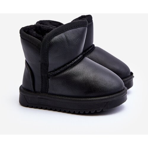 Kesi Children's eco leather snow boots Husalta black Slike