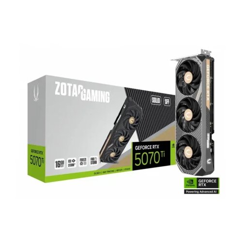 Zotac grafička karta gaming geforce rtx 5070 ti solid sff 16GB DDR7 256 bit 3xDP/HDMI Slike