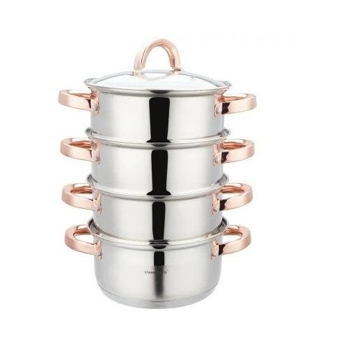 Klausberg KB-7728 lonac za kuhanje na pari 3,1 L &amp;ndash; 3-dijelni set, 20 cm EAN: 5908287277281 Slike