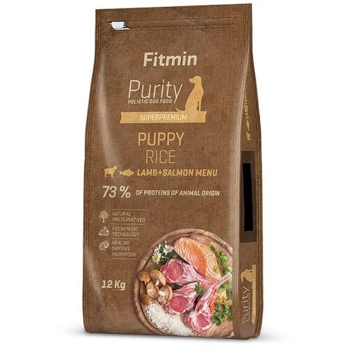 Fitmin Dog Purity Puppy Jagnjetina & Losos sa Pirinčem, hrana za pse 12kg Slike