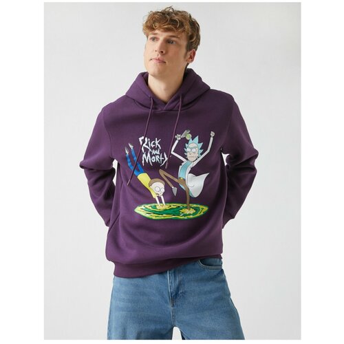 Koton Rick And Morty Hoodie Sweatshirt Licensed Printed Slike
