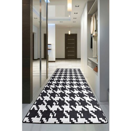 Conceptum Hypnose Kazayağı djt blackwhite hall carpet (80 x 200) Cene