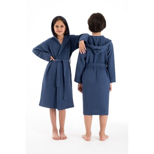Foutastic Temno moder otro&amp;scaron;ki kopalni pla&amp;scaron;č iz muslina velikost 9-10 let Muslin &amp;ndash; Slike