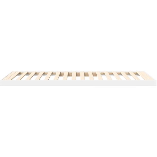  Krevet s daskama Bijelo 75 x 190 cm Konstruirano drvo Slike
