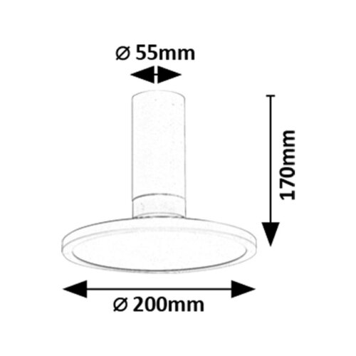 Rabalux spot lampa Ovidia, Nadgradna, Podesiva, LED, 20W, 3000K, Bela Slike