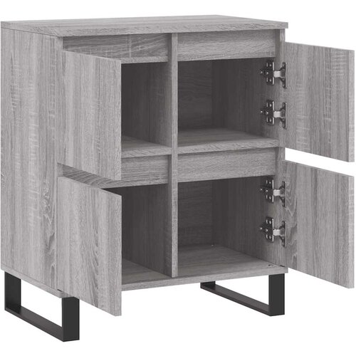  Komoda sivog hrasta sonome 60x35x70 cm od konstruiranog drva Slike
