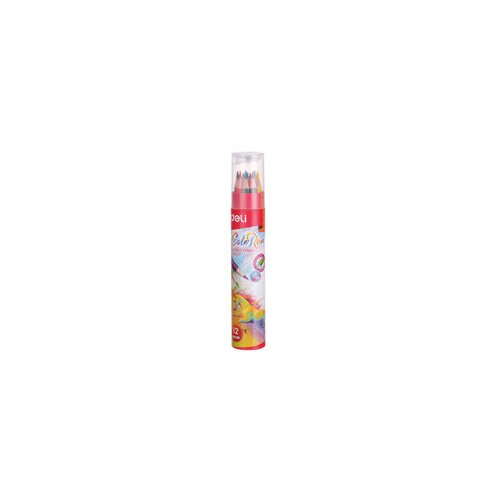 Deli DRVENE BOJICE U TUBI + REZAČ 1/12 EC00307 Cene