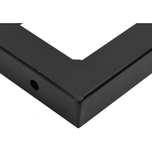 VidaXL Zidna polica za umivaonik od čelika i masivnog bagremovog drva Slike