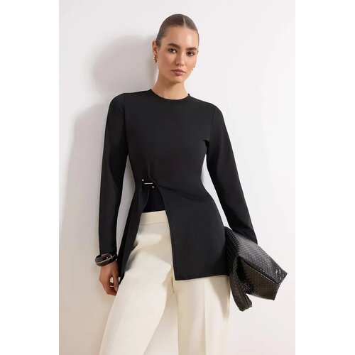 Trendyol Modest Ženska bluza Tctss26Uk00005, Crna Cene