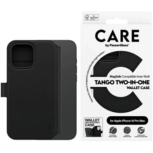 PanzerGlass CARE BY OVITEK 2V1 DENARNICA ZA MAGSAFE ZA IPHONE 16 PRO MAX ČRNA, (21896944) Cene